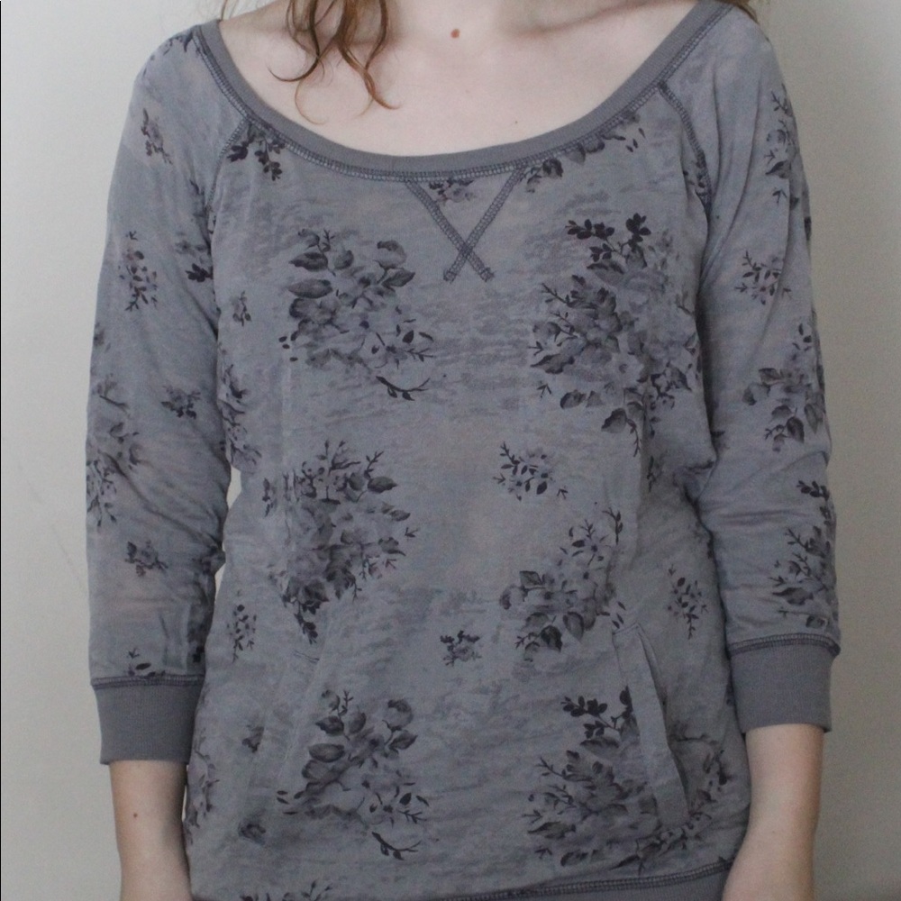 gray blouse